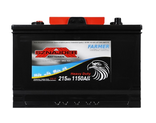 Акумулятор для спецтехніки SZNAJDER Farmer 6v 3СТ-215Ah 1150A